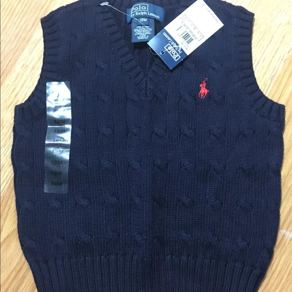 Ralph Lauren Boys Knit Polo Vest Ralph Lauren 18M